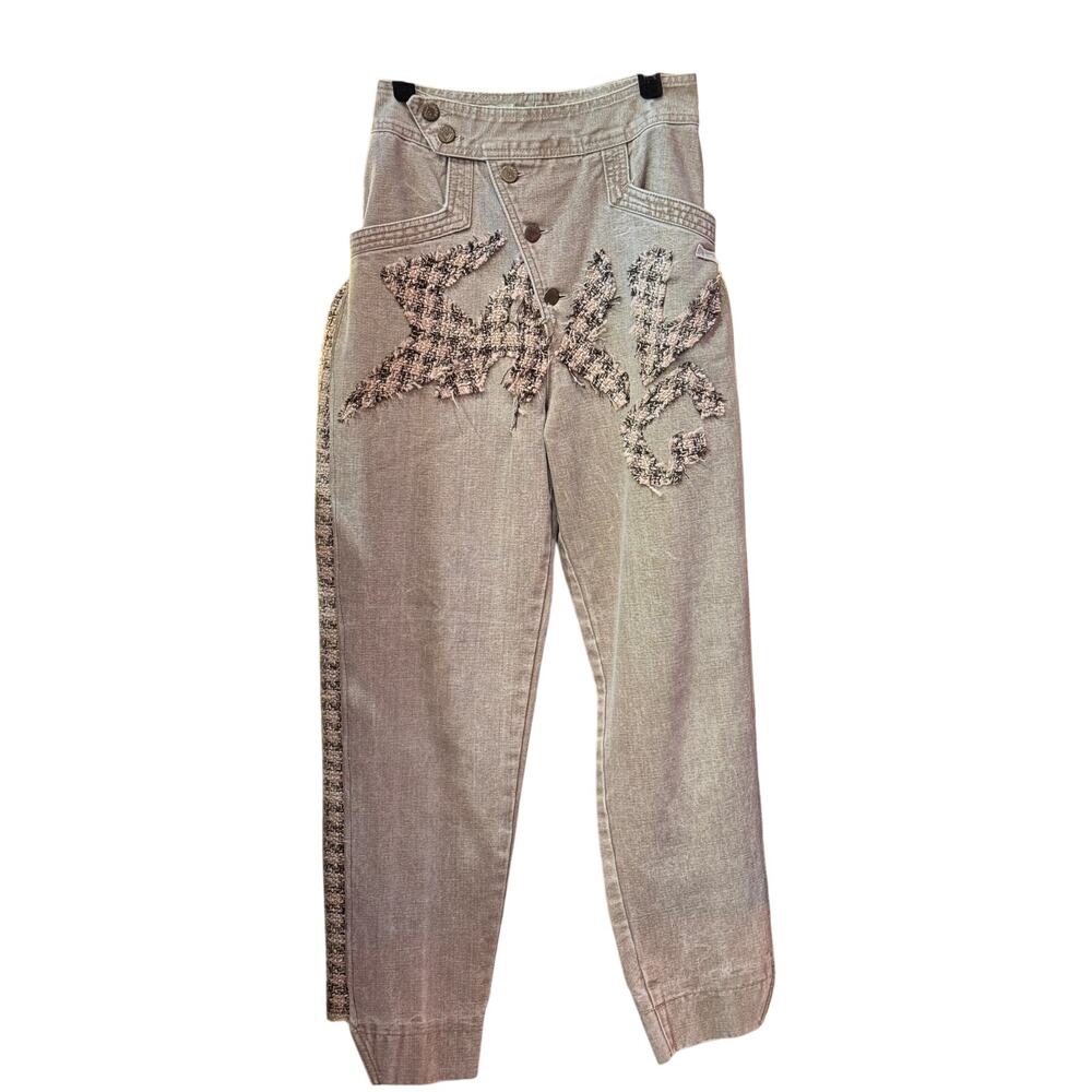 SALVG Logo Patch Upcycled Pants S NWT